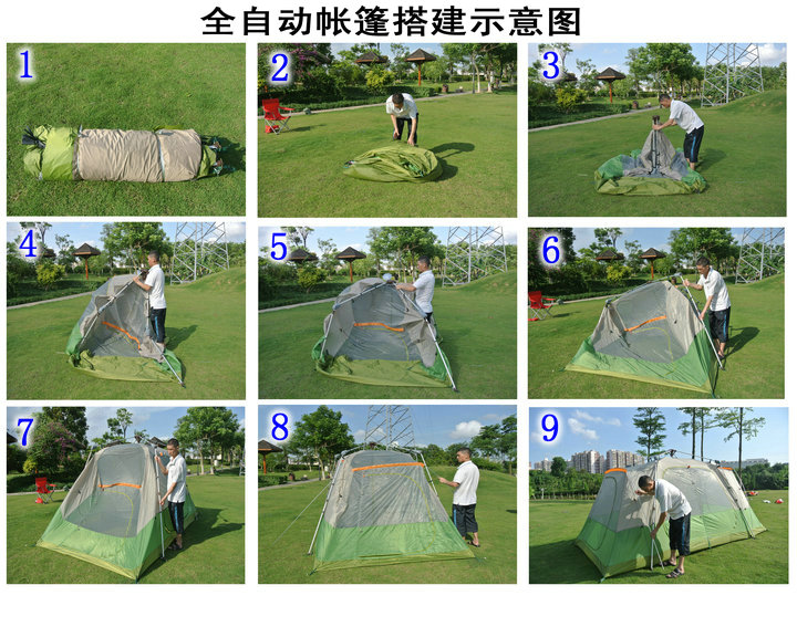 Cheap Goat Tents ZHUOAO 5 8 Person Professional Use Quick Automatic Open Aluminum Poles Tent Double Layer Waterproof Windproof Camping Tent Tents 